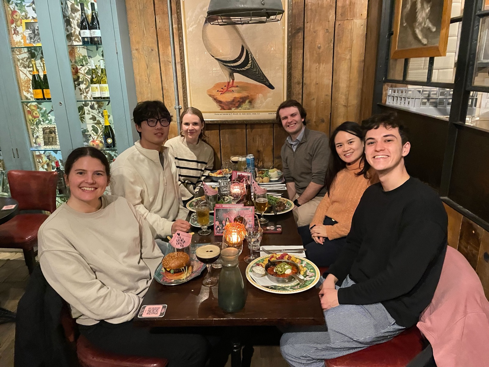 The group at another lab dinner